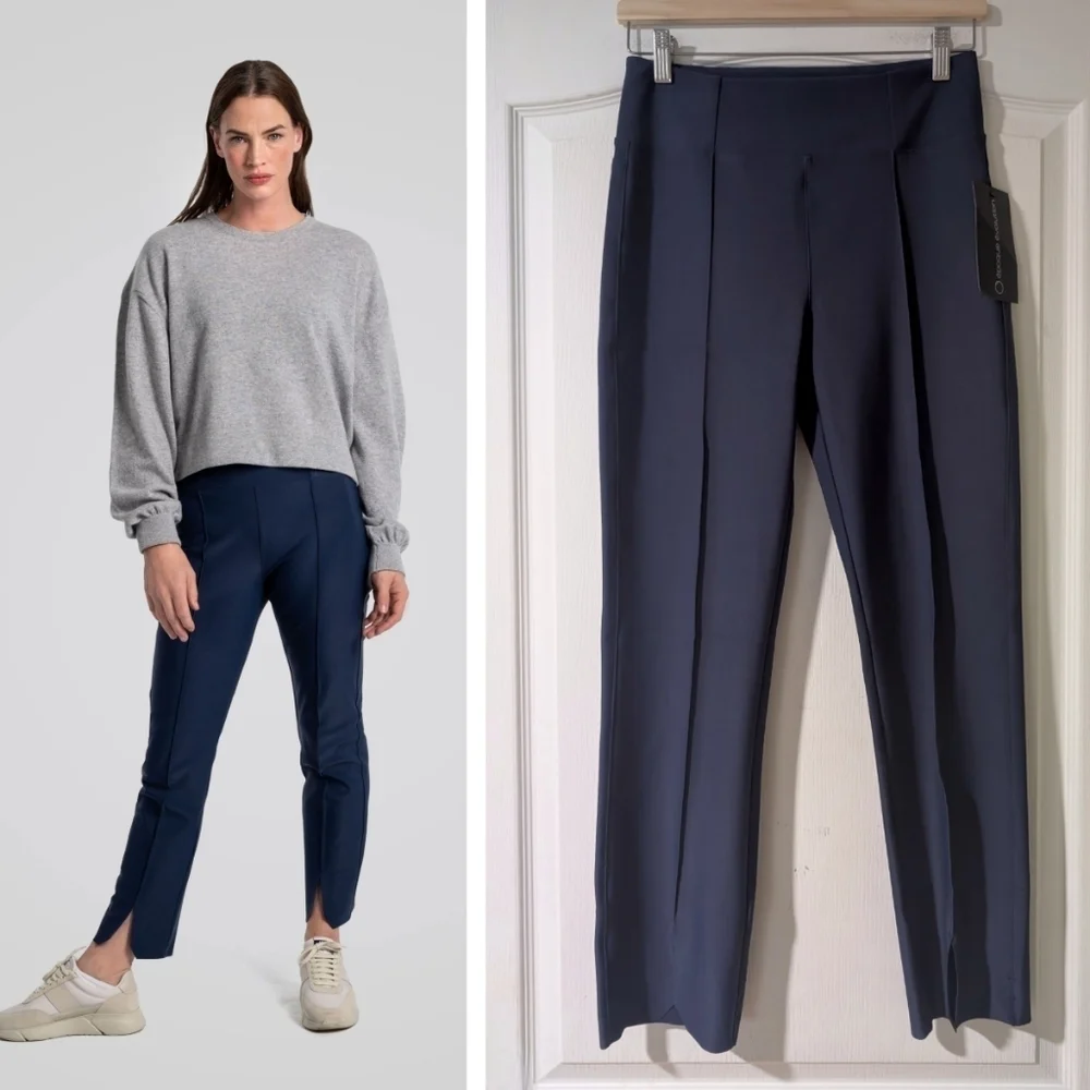 NWT epoque evolution | Jet Set Trousers In Navy Blue (Size 6) - Picture 1 of 10
